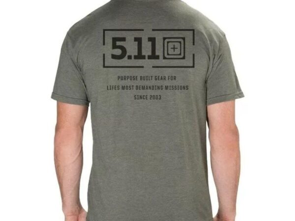 5.11 MISSION SS TEE MILITARY GREEN T-SHIRT