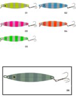 Captain 6145 Lüfer Kaşığı 20gr Zebra Glow 8cm Balık Avcılığı - Görsel 3