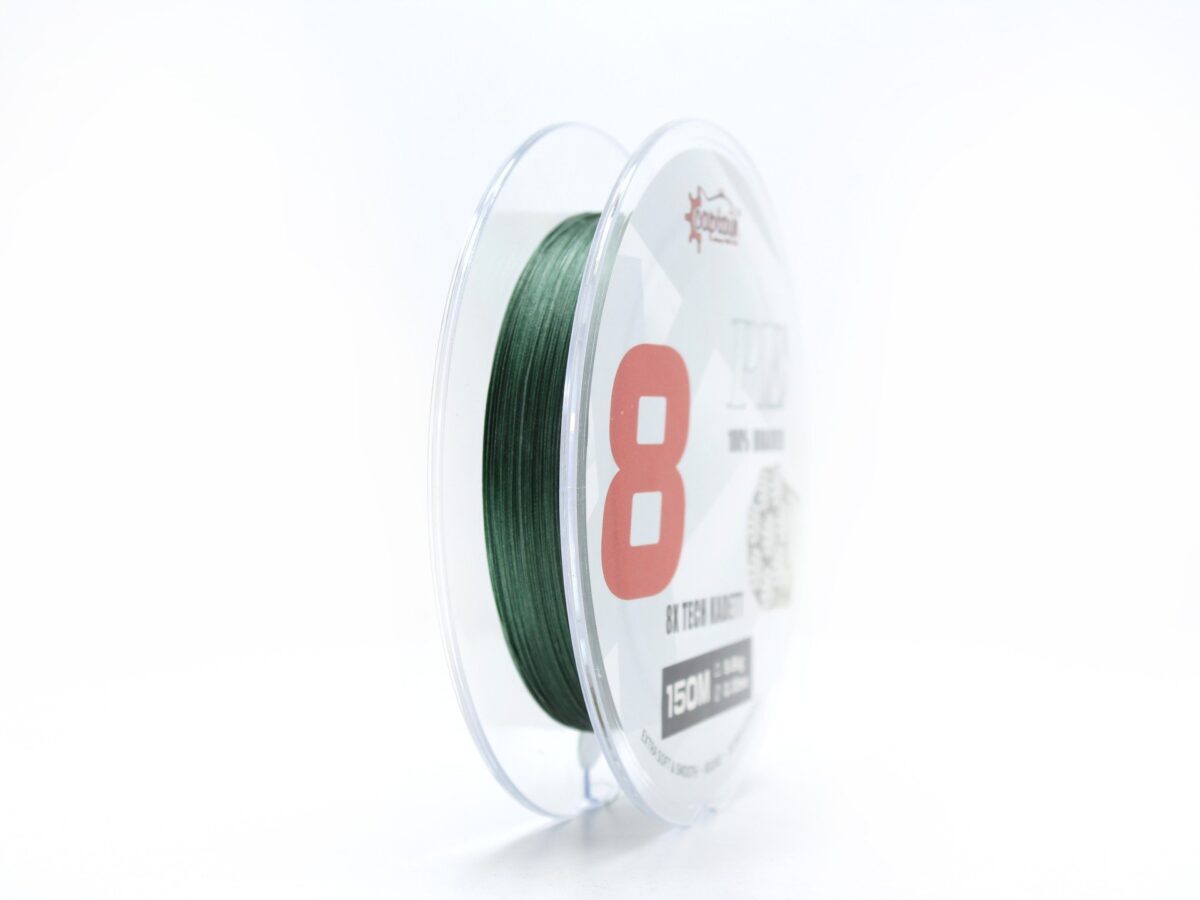 Captain X8 Kadett Tech Pe 8 Örgü Spin İpi 150mt Dark Green Balık Avcılığı - Görsel 2