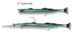 Savage gear Needlefish Pulsetail 2+1 18 cm 26g Suni Yem - Görsel 4