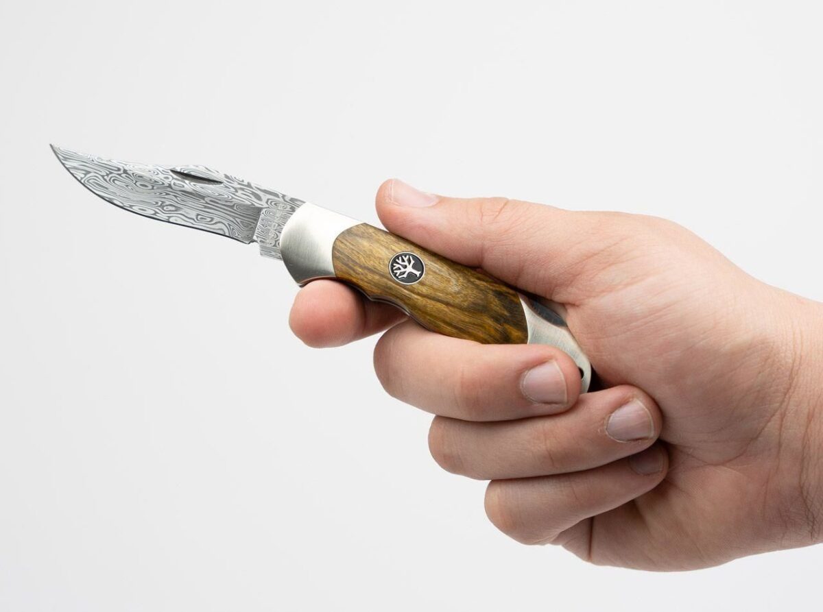 Böker Manufaktur Junior Scout Curly Birch Brown Damascus Çakı Çakı & Bıçak - Görsel 4