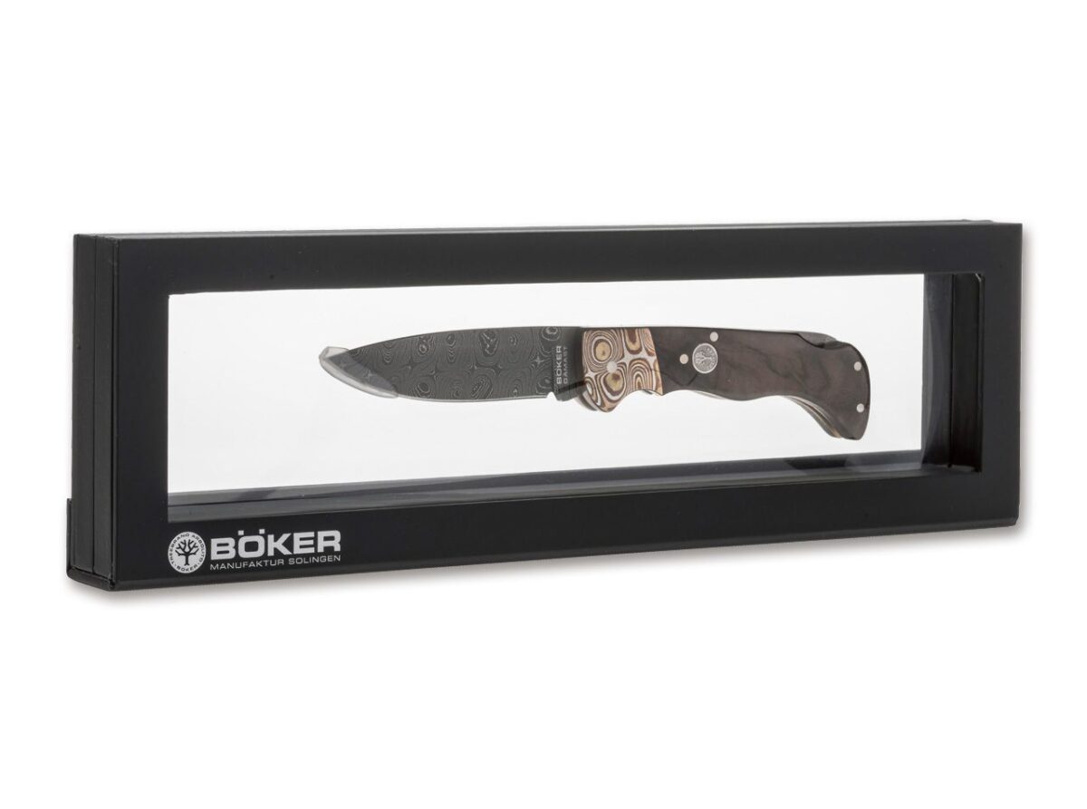 Böker Manufaktur Solingen Mokume Damast Imbuia Çakı - Görsel 3