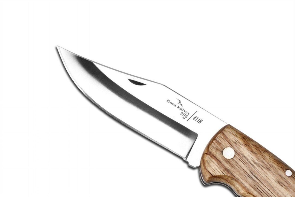 Bora 206 ZB Büyük Boy Sivri Uçlu Zeytin Ağacı Saplı Çakı - Görsel 3