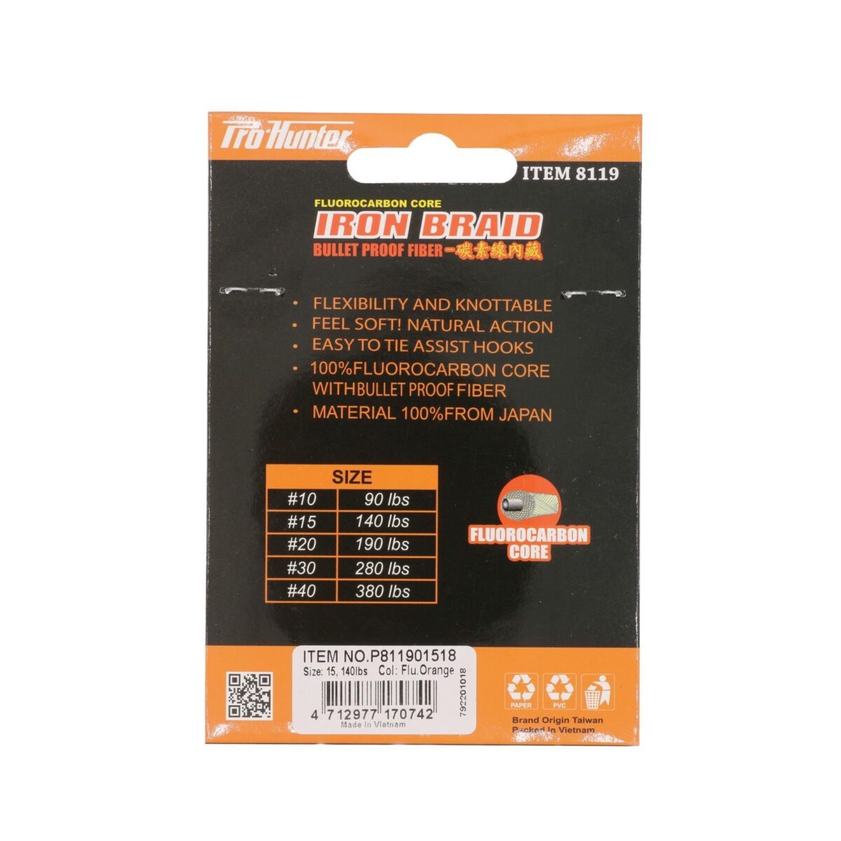 Iron Braid Fluorocarbon Core Assist İpi Balık Avcılığı - Görsel 3