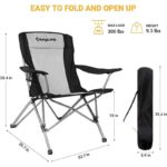 KING CAMP COMFORT ARM SİYAH/GRİ SANDALYE - Görsel 2