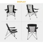 KING CAMP COMFORT ARM SİYAH/GRİ SANDALYE - Görsel 3