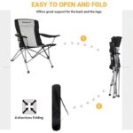 KING CAMP COMFORT ARM SİYAH/GRİ SANDALYE - Görsel 4