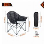 KINGCAMP COMFORT SOFA SANDALYE (BLACK/GREY) - Görsel 2