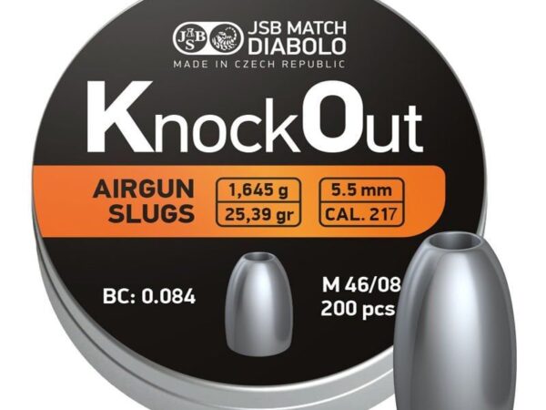 JSB DIABOLO KNOCKOUT 25.39 GRAIN 5.5 MM(.217) SAÇMA / 200 ADET