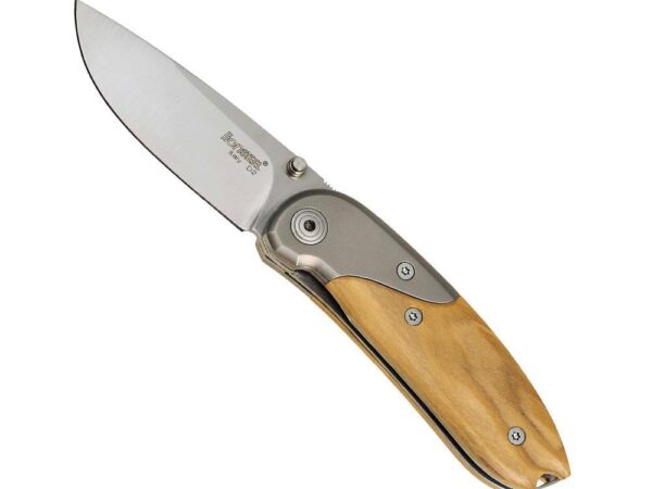 Lionsteel Mini with clip – Olivewood Çakı