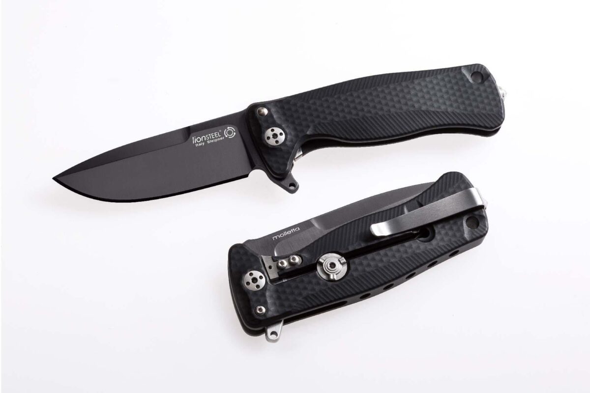 Lionsteel Sr22 Aluminium Black Black Blade Çakı Çakı & Bıçak - Görsel 2