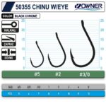 Owner 50355 Chinu W/ Eye Gun Black İğne Balık Avcılığı - Görsel 2