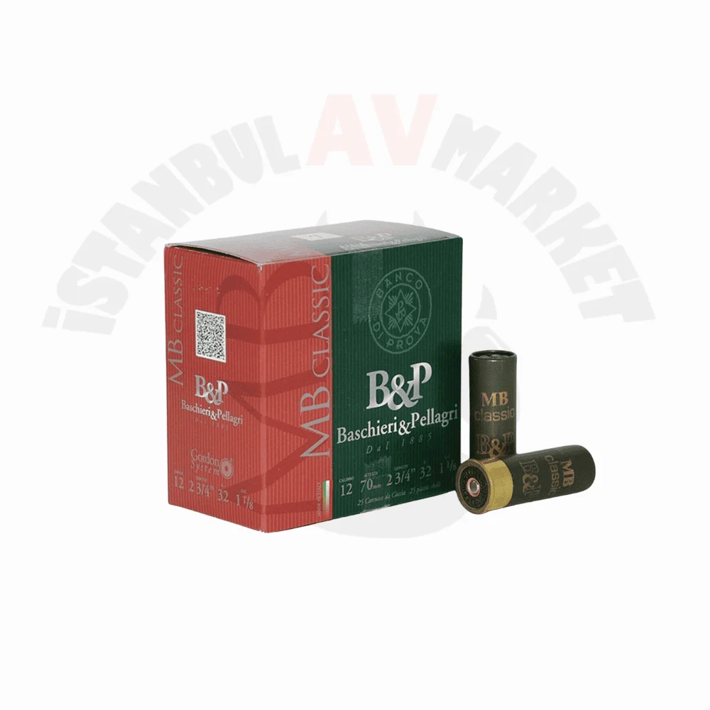 B&P MB Classic 32 Gram 12 Kalibre Av Fişeği B&P MB Classic 32 Gram 12 Kalibre Av Fişeği